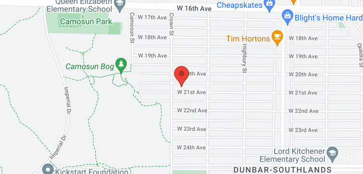 map of 3975 W 21ST AVENUE